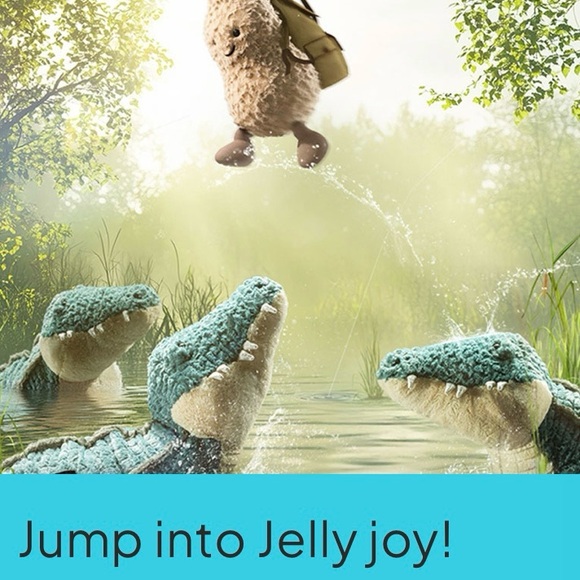 Jellycat ALLEXI Alligator in-hand Authentic direct from Jellycat green big soft - Picture 15 of 15